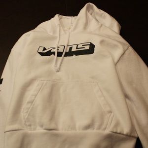 Vans White and multi colored hoodie